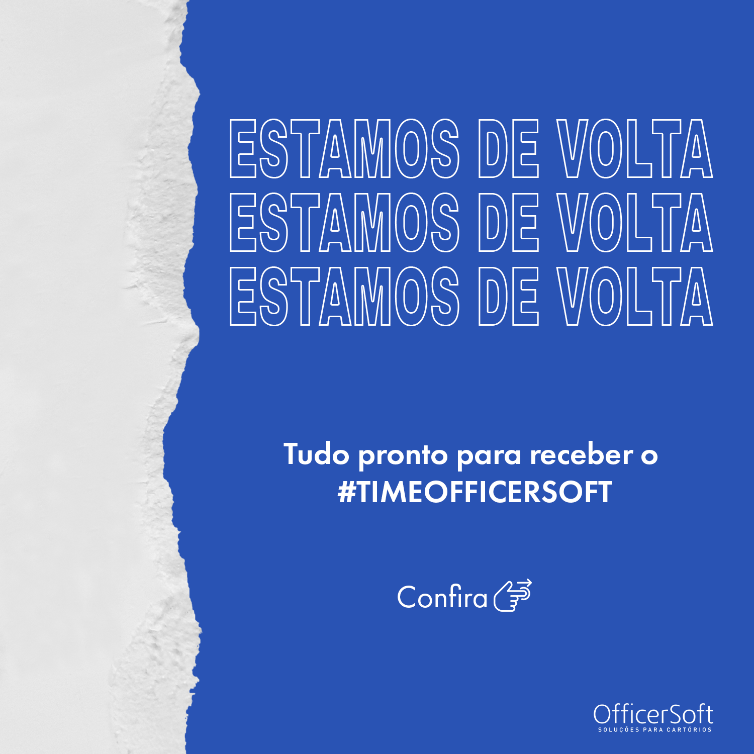 ESTAMOS DE VOLTA