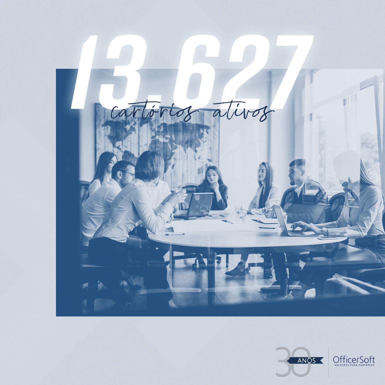 Quantidade de cartórios ativos atualmente