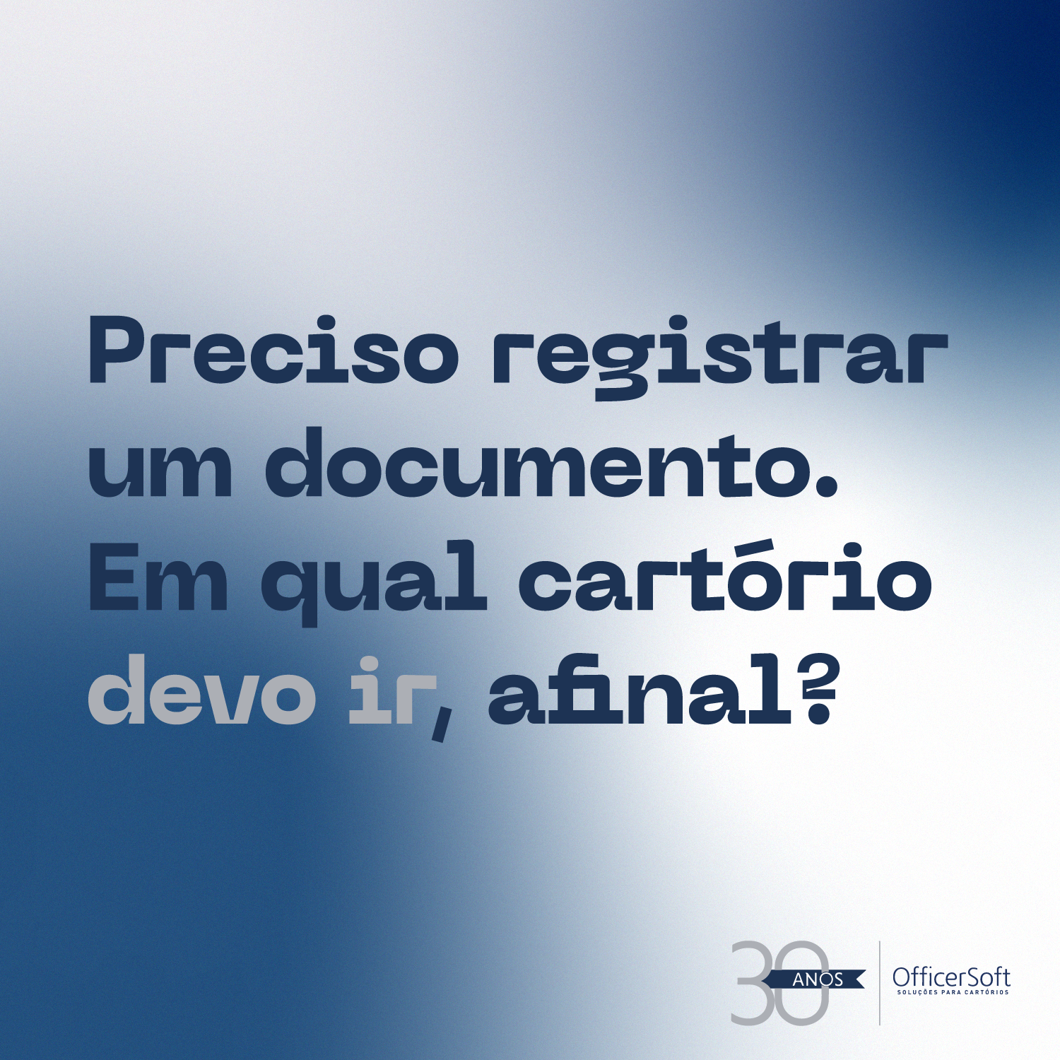 Preciso registrar um documento. Em qual cartório devo ir, afinal?
