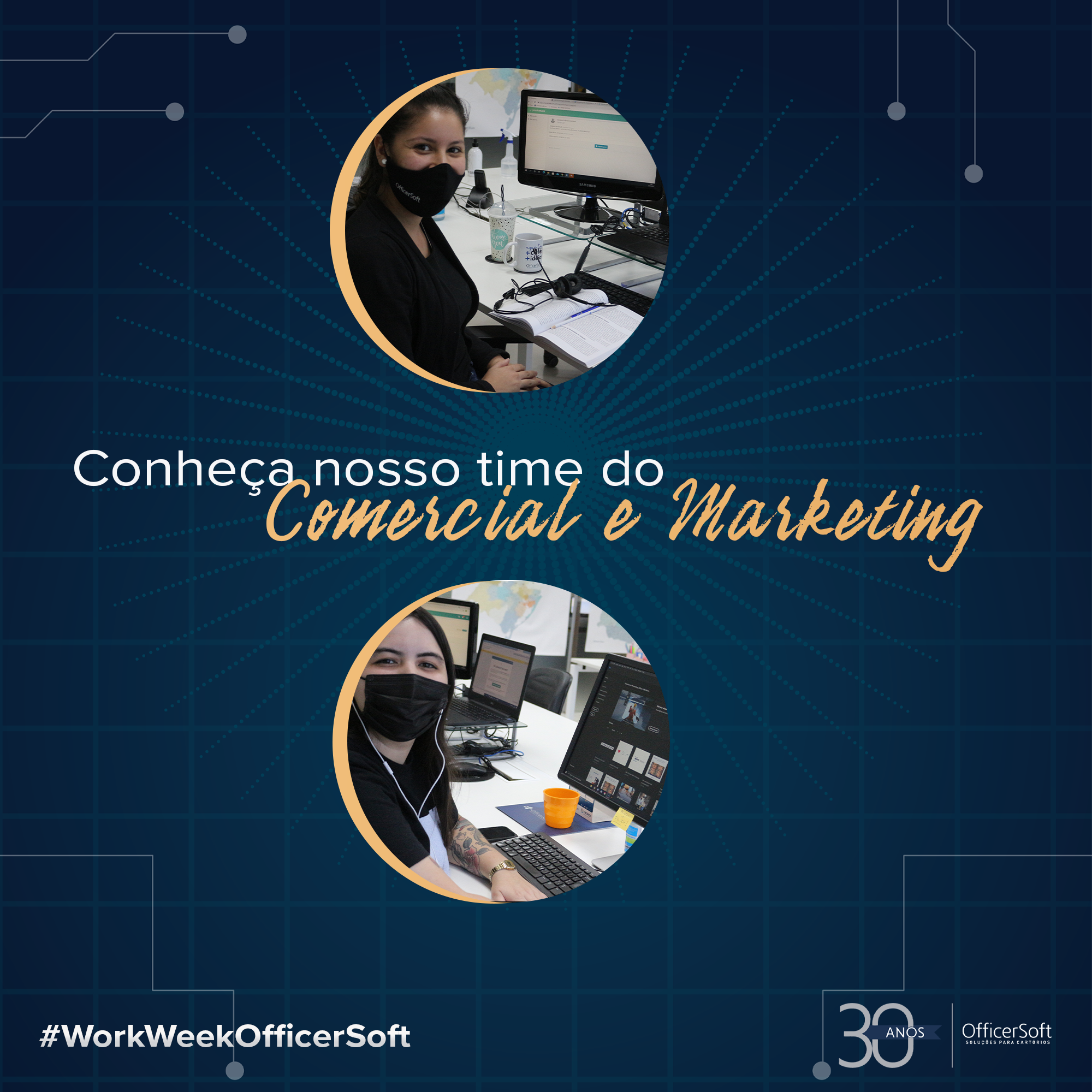 Nosso time do Comercial e Marketing