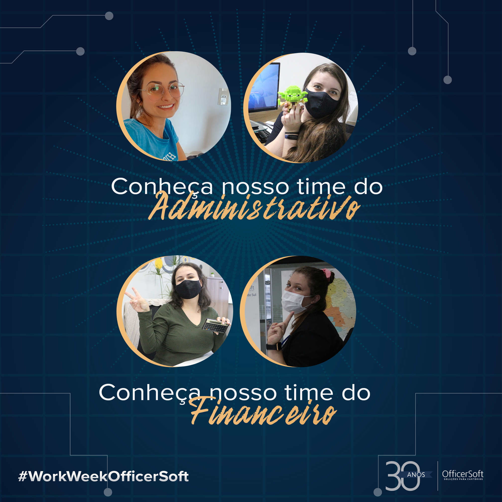 Nosso time do Administrativo e Financeiro