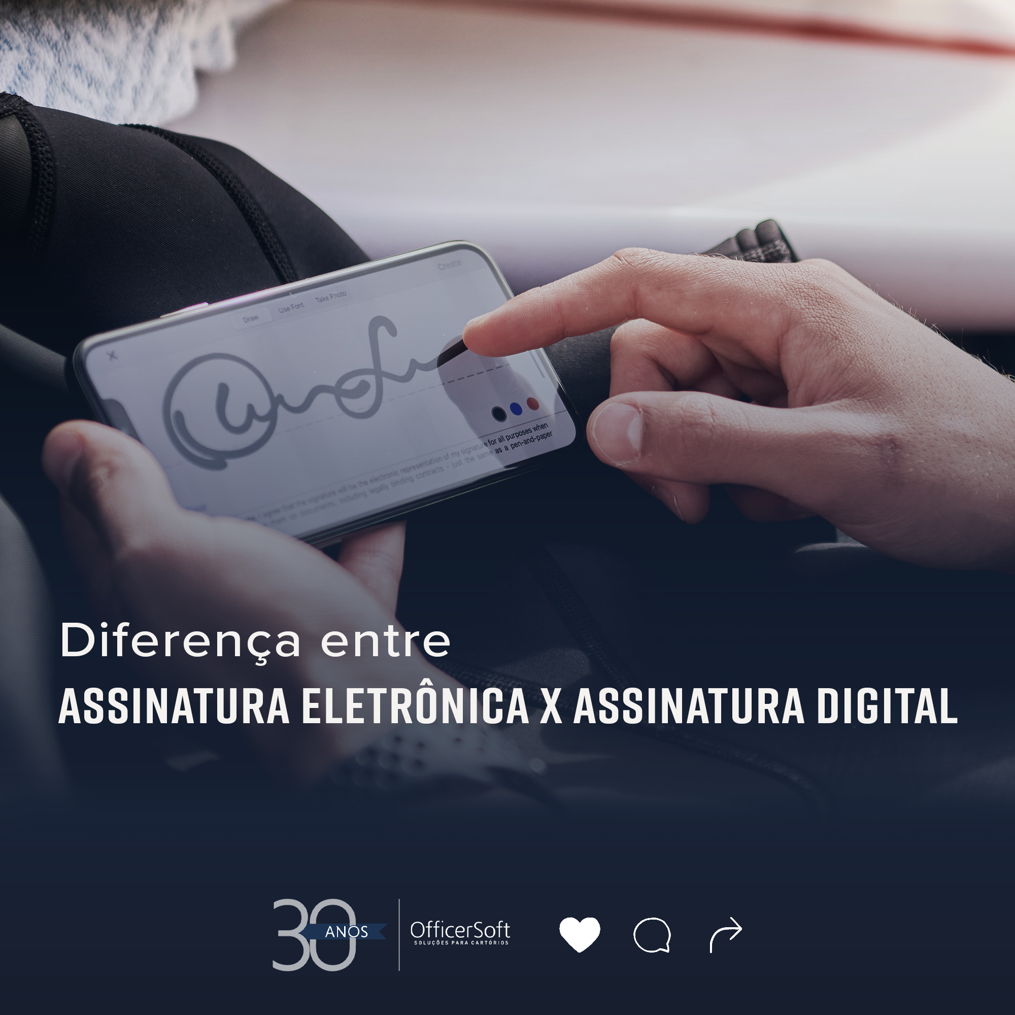 Diferença entre assinatura eletrônica e assinatura digital