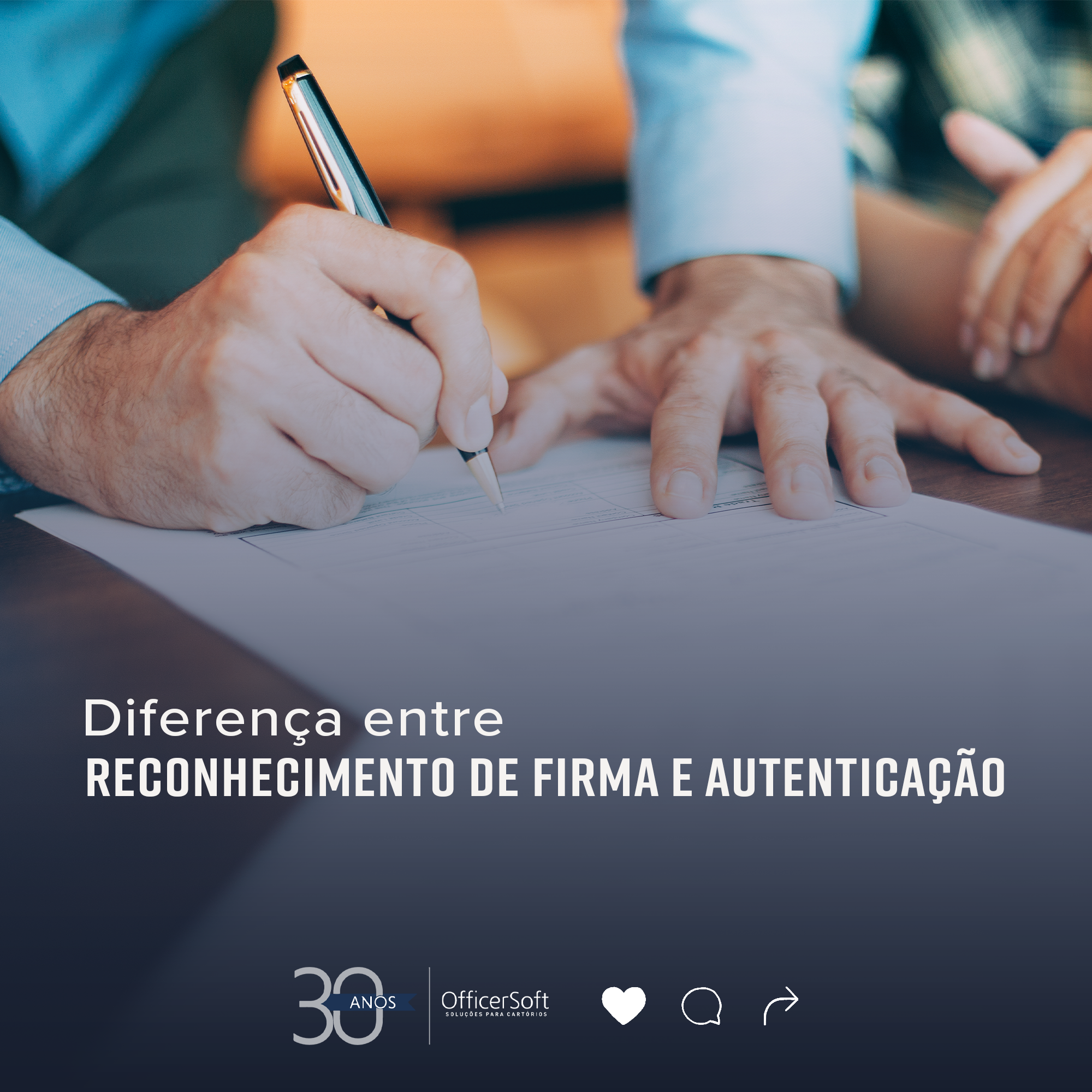 Direferença entre reconhecimento de firma e autenticação