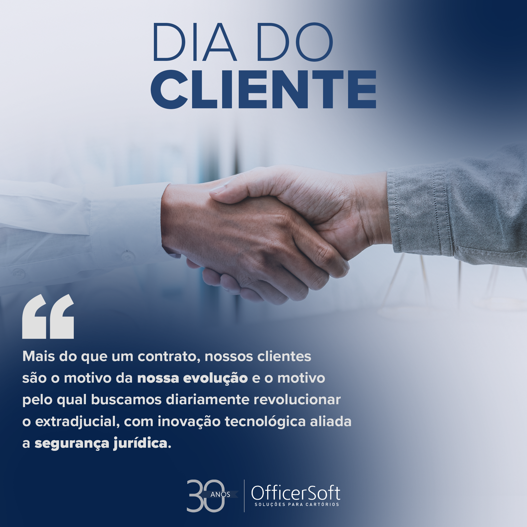 Uma mensagem especial para o Dia do Cliente