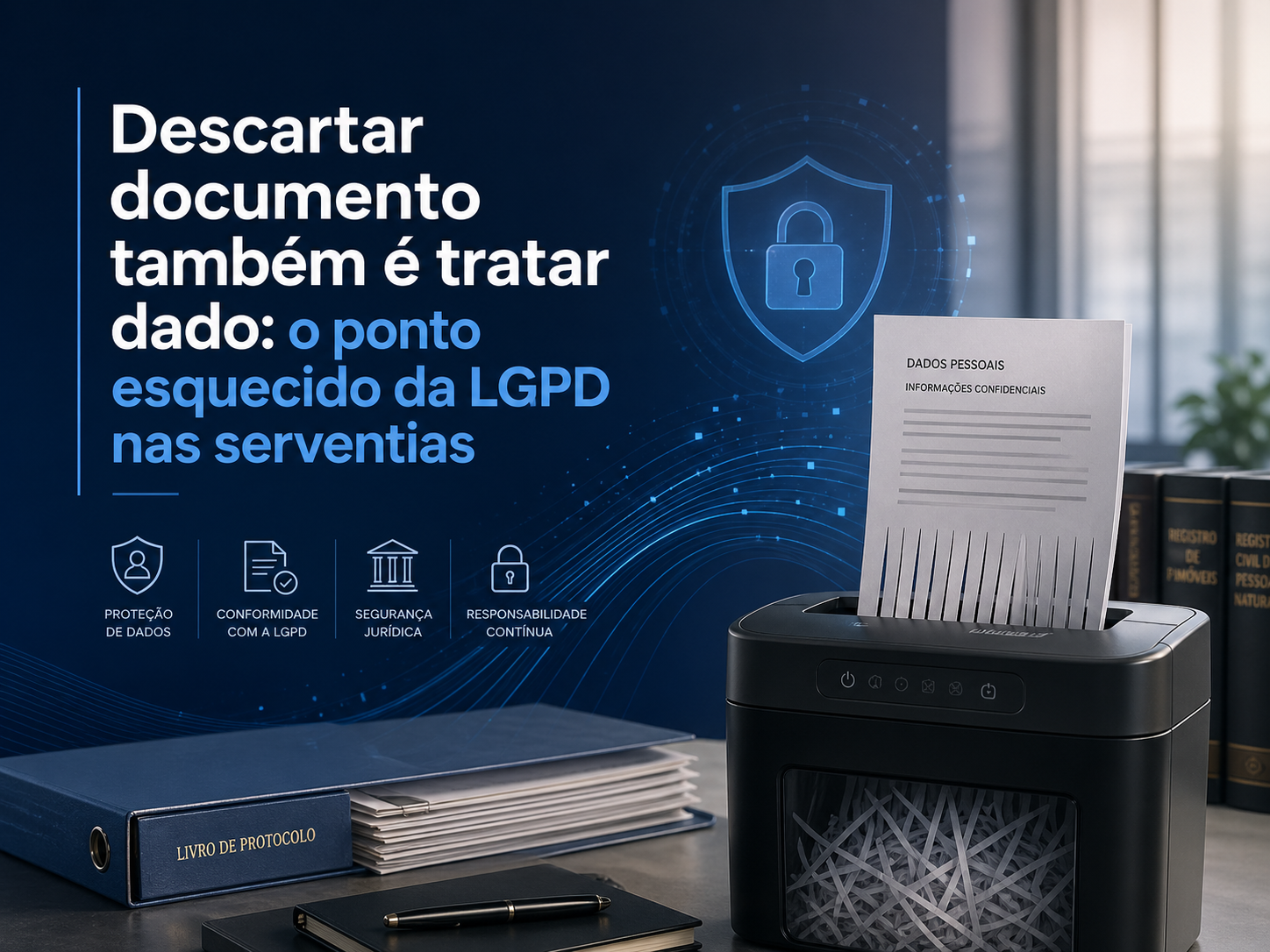 Descartar documento também é tratar dado: o ponto esquecido da LGPD nas serventias
