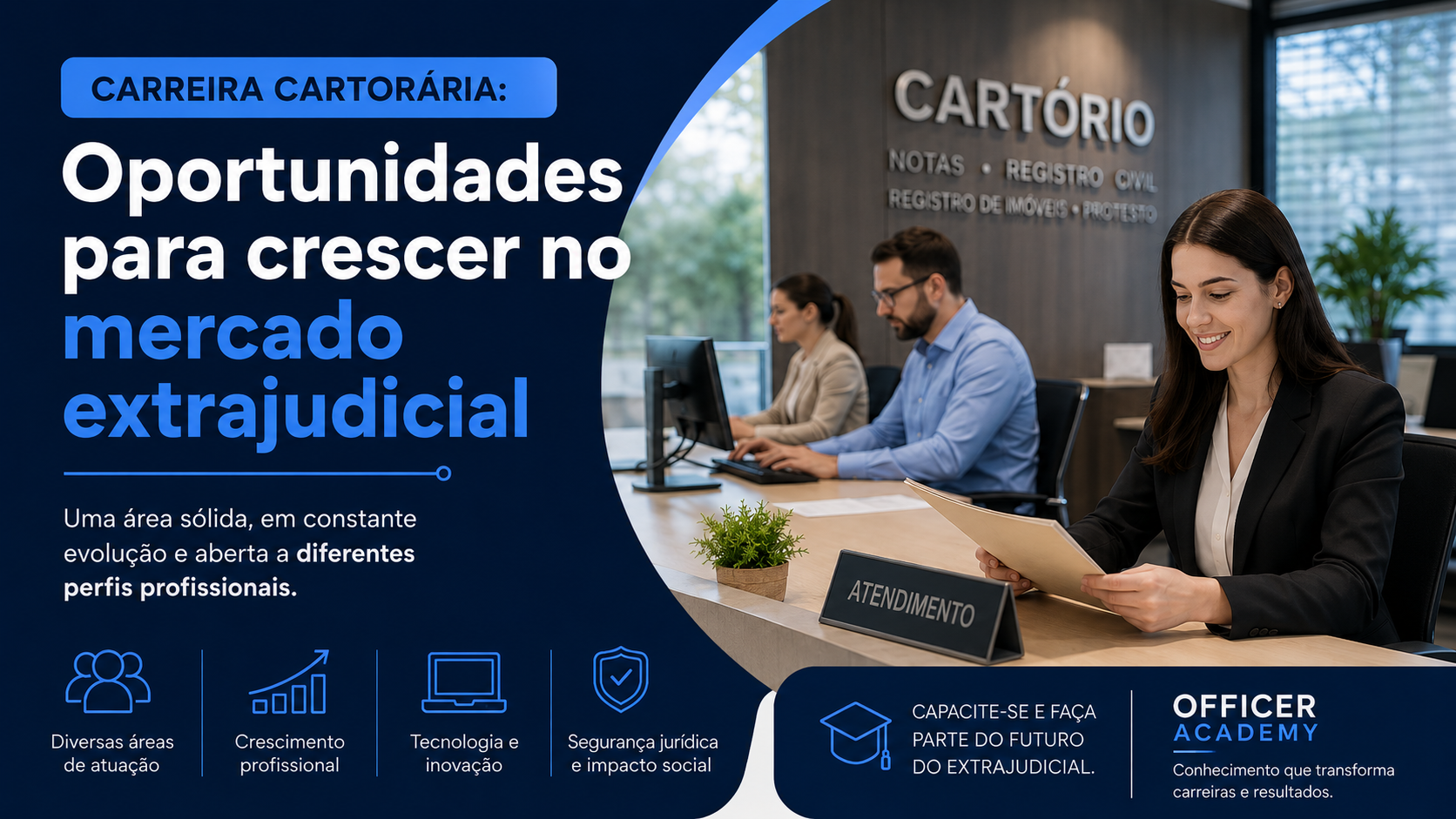 Carreira cartorária: uma oportunidade profissional que vai muito além da formação em Direito