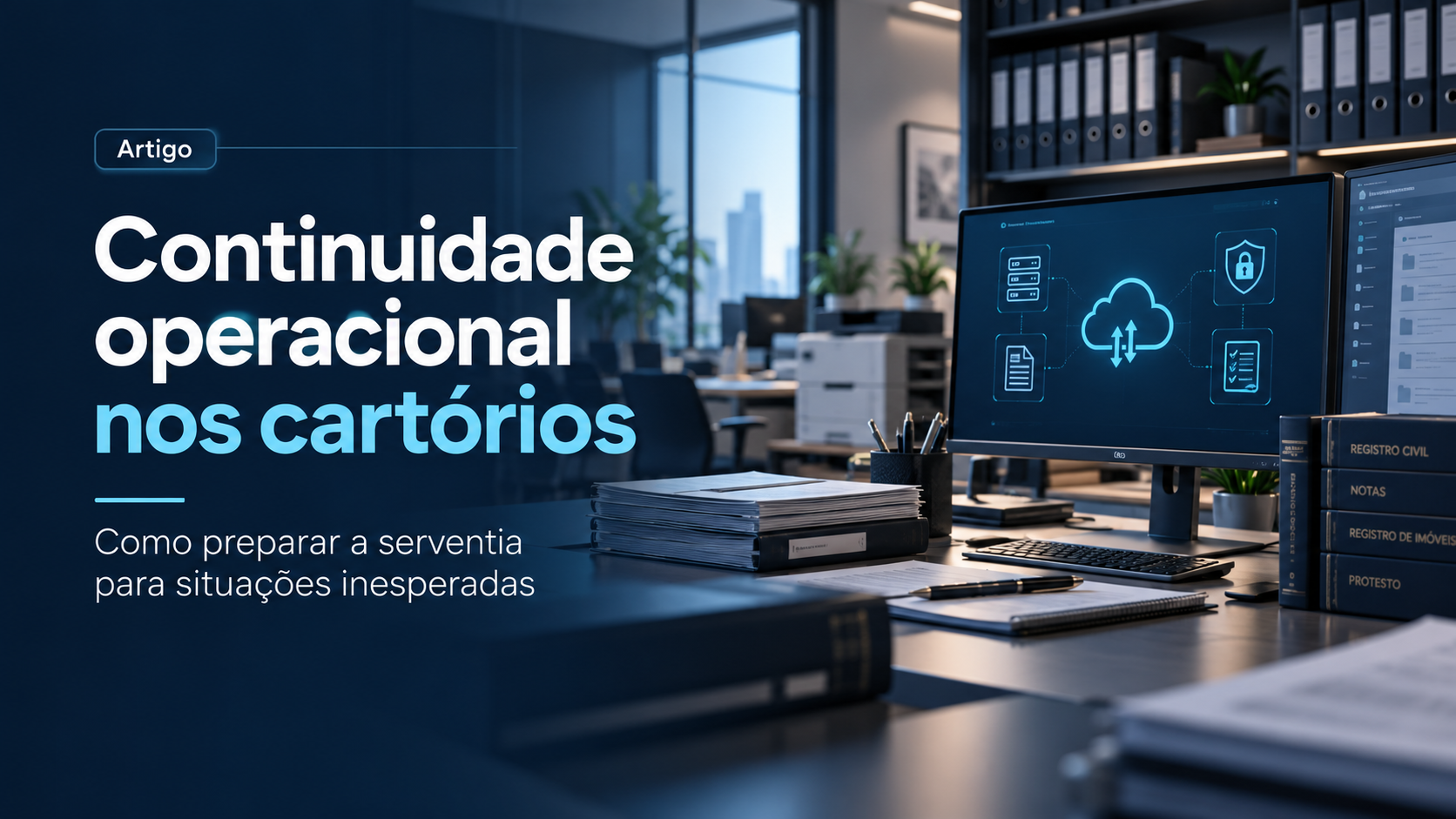 Continuidade operacional nos cartórios: como preparar a serventia para situações inesperadas
